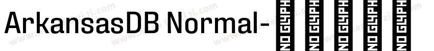 ArkansasDB Normal字体转换